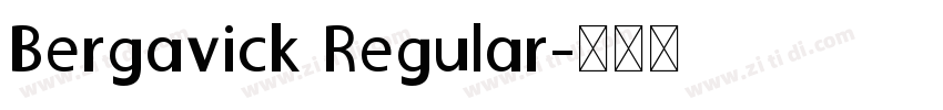 Bergavick Regular字体转换